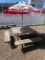 52'' x 52''... picnic table w/umbrella No shipping available