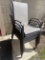 6 outdoor patio chairs, brown metal frame, mesh cloth seat. No shipping available