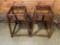 (2) wood child's booster chairs.... No shipping available