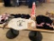Various sized T-Birds and Floyd Valley shirts and cheerleading memorabilia