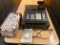 Sharp Model XE-A407 electronic cash register with extra paper rolls