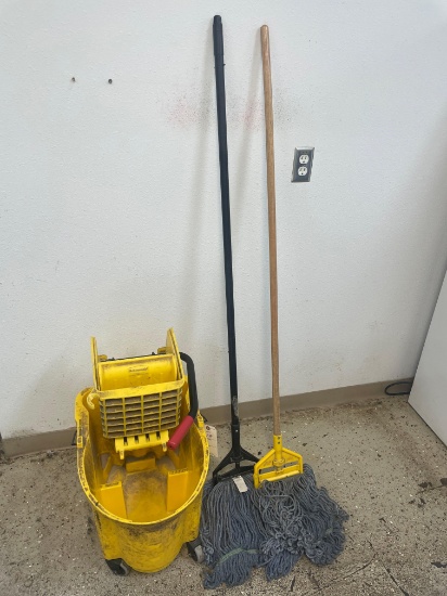mop bucket with mops No shipping available