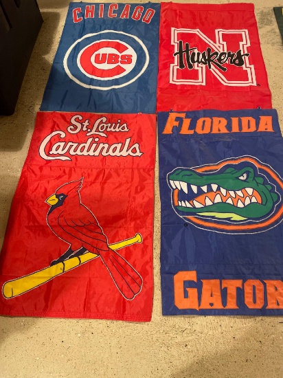 28" x 44" Chicago Cubs, Nebraska Huskers, St. Louis Cardinals,Florida Gators vinyl banners