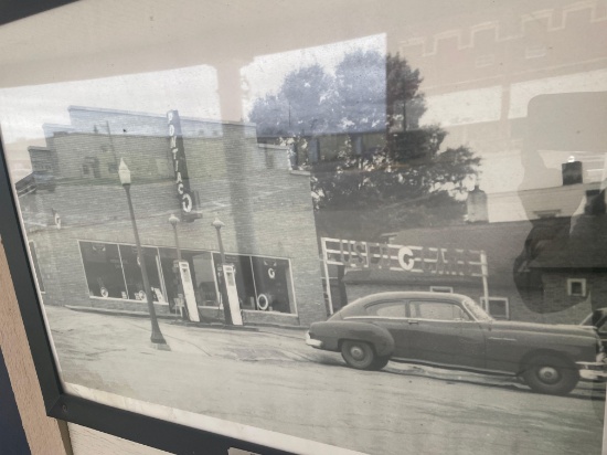 21'' x 27'' framed print of Even garage No shipping available