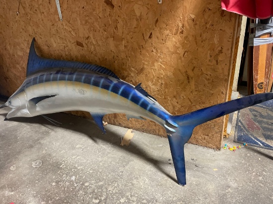 8' hard plastic marlin fish for decor No shipping available
