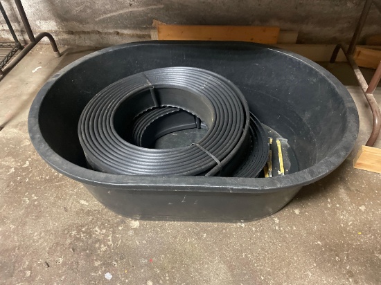 28'' x 39'' x12'' D plastic tub and lawn edging No shipping available