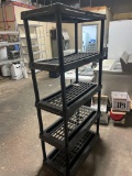 18'' x 35'' x 70''H plastic shelving No shipping available
