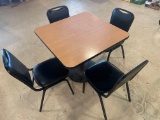 36'' x 36'' Metal center pedestal laminate top table -30'' high. ...No shipping available