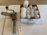Counter Top Can Opener, salad dressing containers