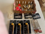 Various thermometers/timers, Digital meat thermometers, cooler thermometers and digital timers.