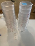 (16) 4 quart lidded round containers