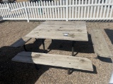 52'' x52'' wood picnic table No shipping available