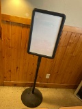65'' tall menu board. Board is 14'' x 22'' No shipping available