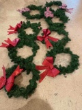 (8) Christmas Wreaths- 1 money