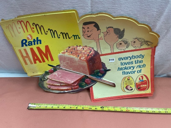 Plastic Rath Ham Sign