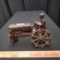 Cast Iron Auburn Tractor with 1 Front Wheel Missing