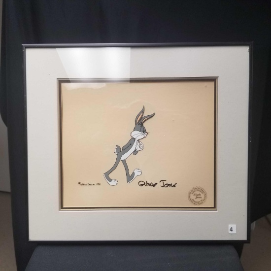 Warner Bros. Original Production Animation Cel Painting From 1980 "Bugs Bunny Bustin Out All Over''