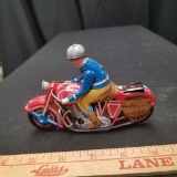 Tin Wind Up Motorcycle
