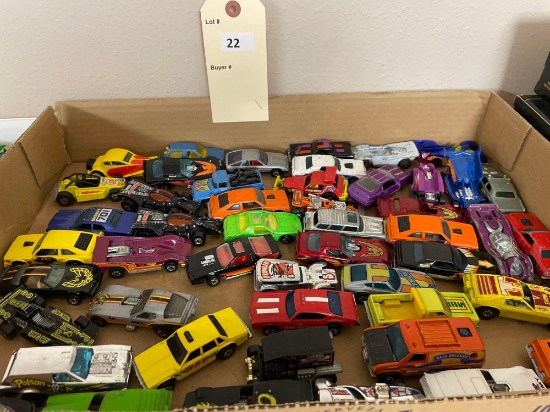 Lg assortment of Hot Wheel Cars.