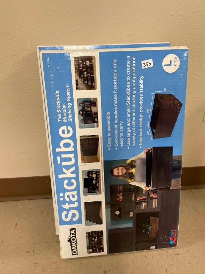 2-Stackube modular storage system, NIB. NO SHIPPING AVAILABLE ON THIS LOT! PICK UP ITEM ONLY!