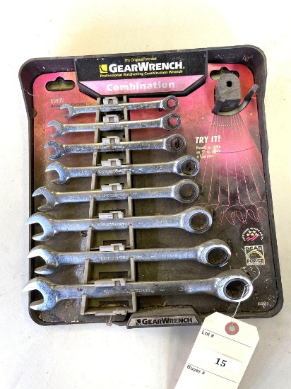 Gear Wrench SAE Combination Wrench Set, 5/11''--3/4''