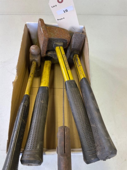 Assortment of Fiberglass Handle Hammers