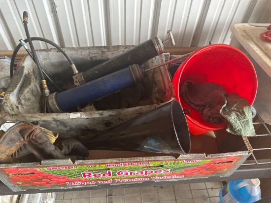 GREASE GUN and FUNNEL ASSORTMENT