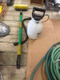 PORTABLE HAND SPRAYER, GATE CRANK, WASH BRUSH