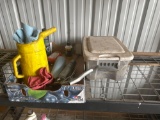 GREASE GUN. POLY OIL CAN ASSORTMENT