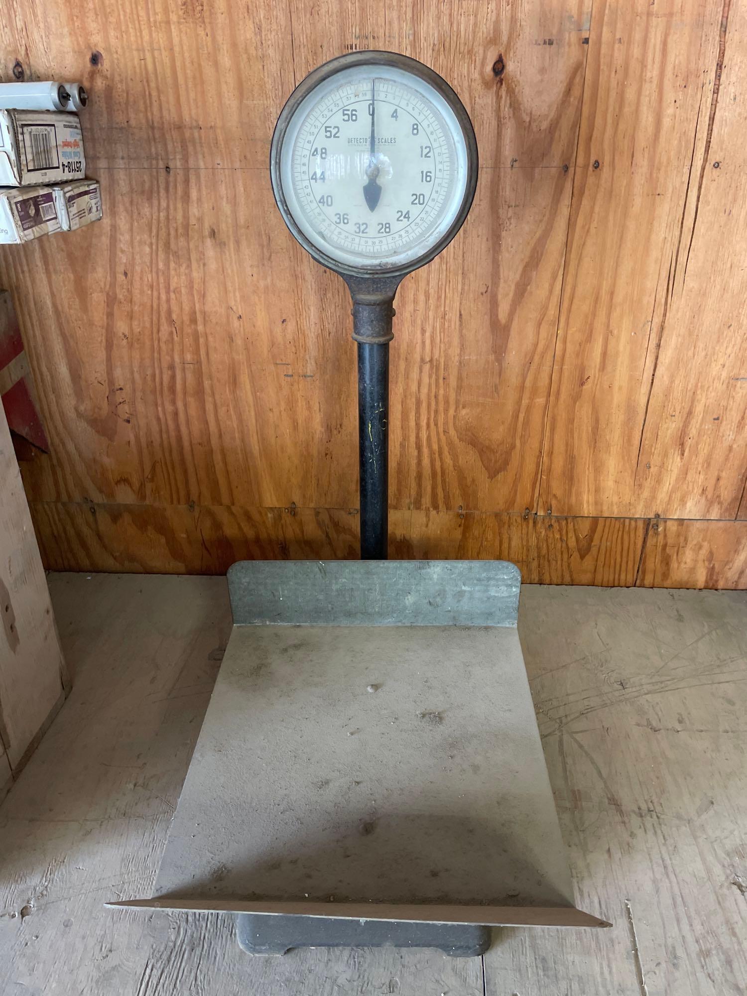 Antique Detecto Scale/bathroom Scale/house Scale/people Scale