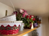 Large assortment of Baskets & Floral arrangements