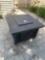 Outdoor propane fireplace. ...