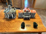 Lighted snow villages. ...