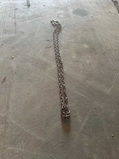 12 foot log chain with double hooks