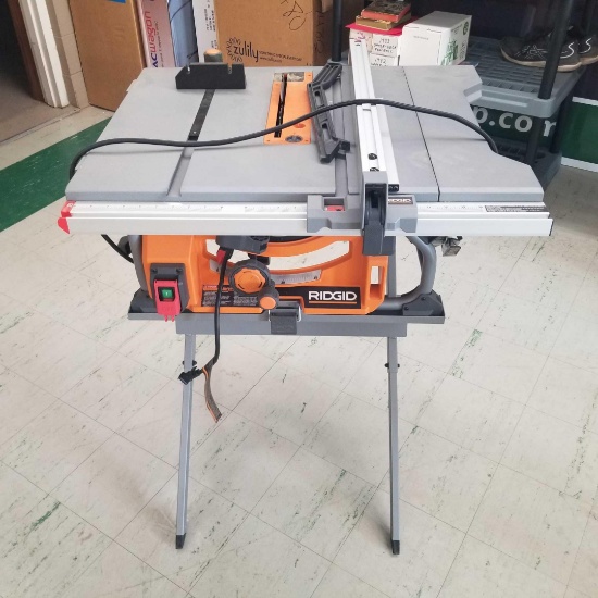 Ridgid Table Saw-10'' on stand, model # R4518T