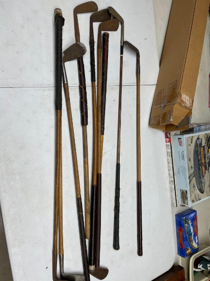 Assortment of Wood Shaft Irons