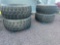 4] USED 23.5x25 WHEEL LOADER TIRES