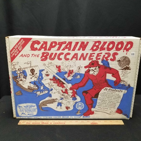 Marx Captain Blood & the Buccaneers Play Set in box