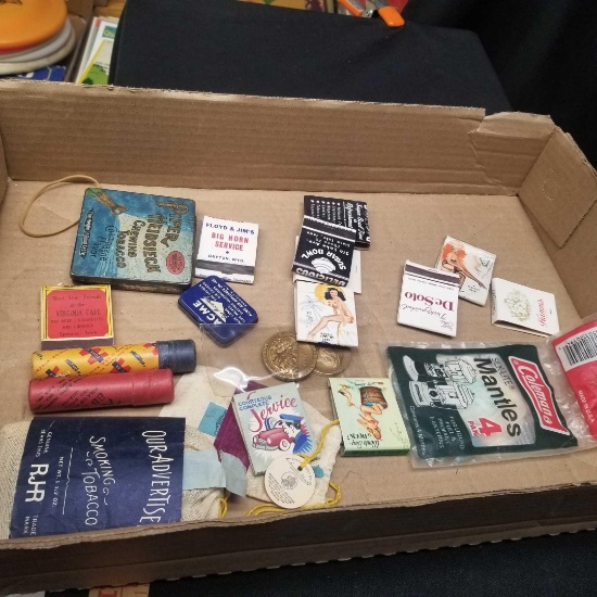 Assortment of Advertising Matches & more | Online Auctions | Proxibid