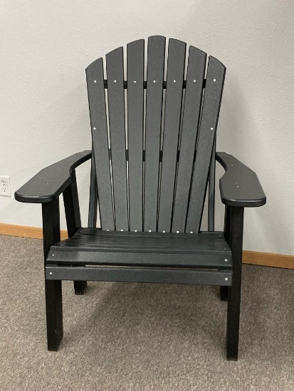 Adirondack Heavy Duty Black Chair