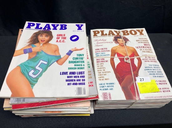 1990-91 Playboy magazines