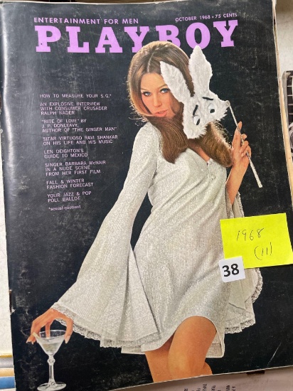 1968 Playboy Magazines