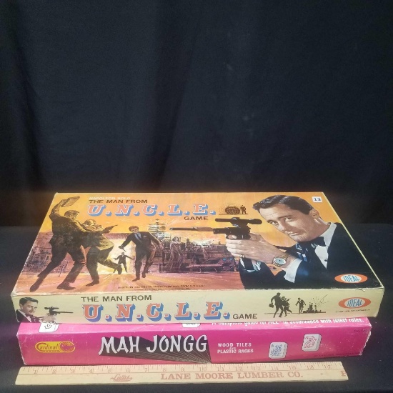 The Man from U.N.C.L.E. and Man Jongg Vintage Games