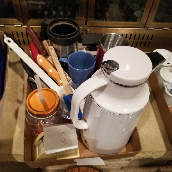 COFFEE SERVER, INSULATED CUPS, KITCHEN WARE