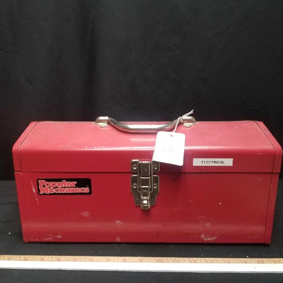 Tool Box with 2 Electrical Testers and Electrical Tools & accessories