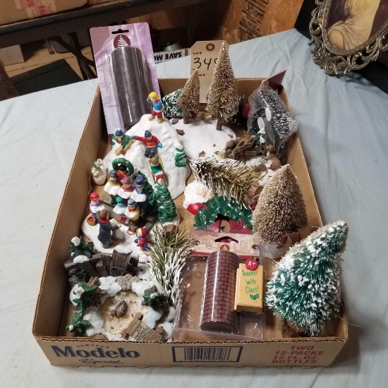 VILLAGE MINIATURE CHRISTMAS TREES