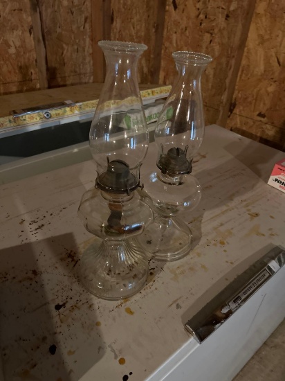 2 Kerosene lanterns.