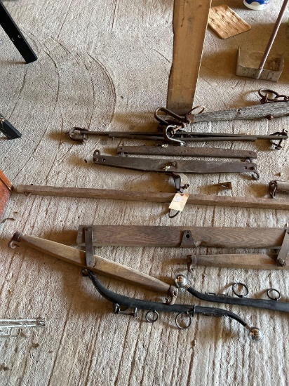 Horse drawn equipment.