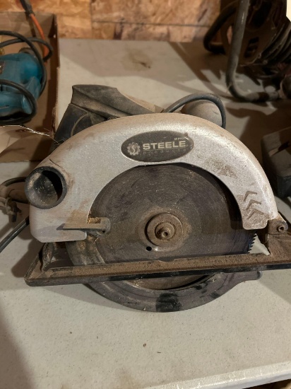 Steele Circular saw, 7 1/4"and Makita electric drill....
