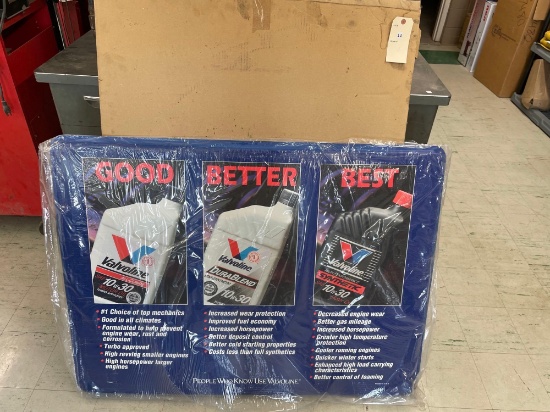 Plastic Valvoline Oil Sign -4ft x 3ft. SHIPPING IS AVAILABLE ON THIS LOT!